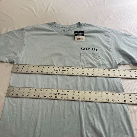 SALT LIFE Support Your Local Bait & Tackle 100% Cotton Crew Neck T-Shirt Large - Picture 5 of 7